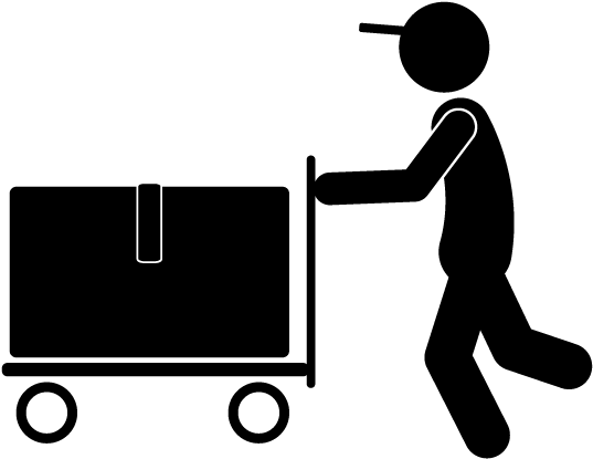 Deliver Large Luggage Clipart (640x480), Png Download