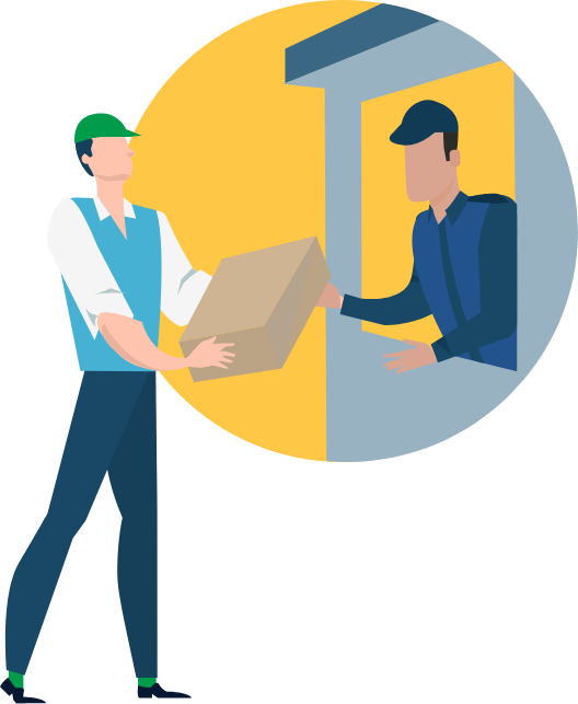 Delivery Person's Check In & Check Out Management For Clipart (528x643), Png Download