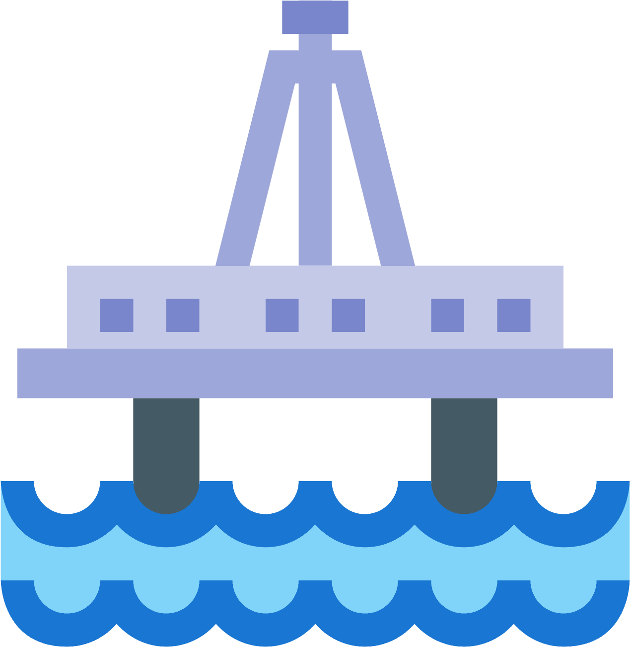Oil Platform Clipart (1600x1600), Png Download