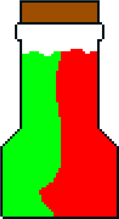 Red And Green Potion Clipart (940x1020), Png Download
