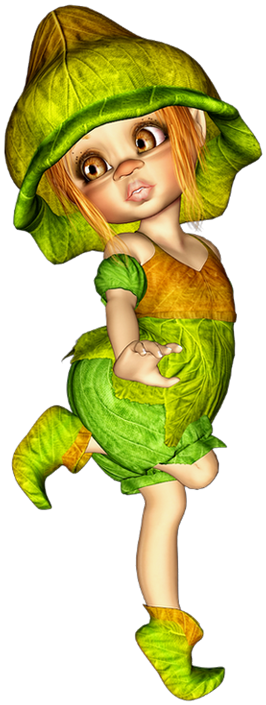 007 Tubes Elfes Lutins Fées Gnomes Clipart (480x725), Png Download