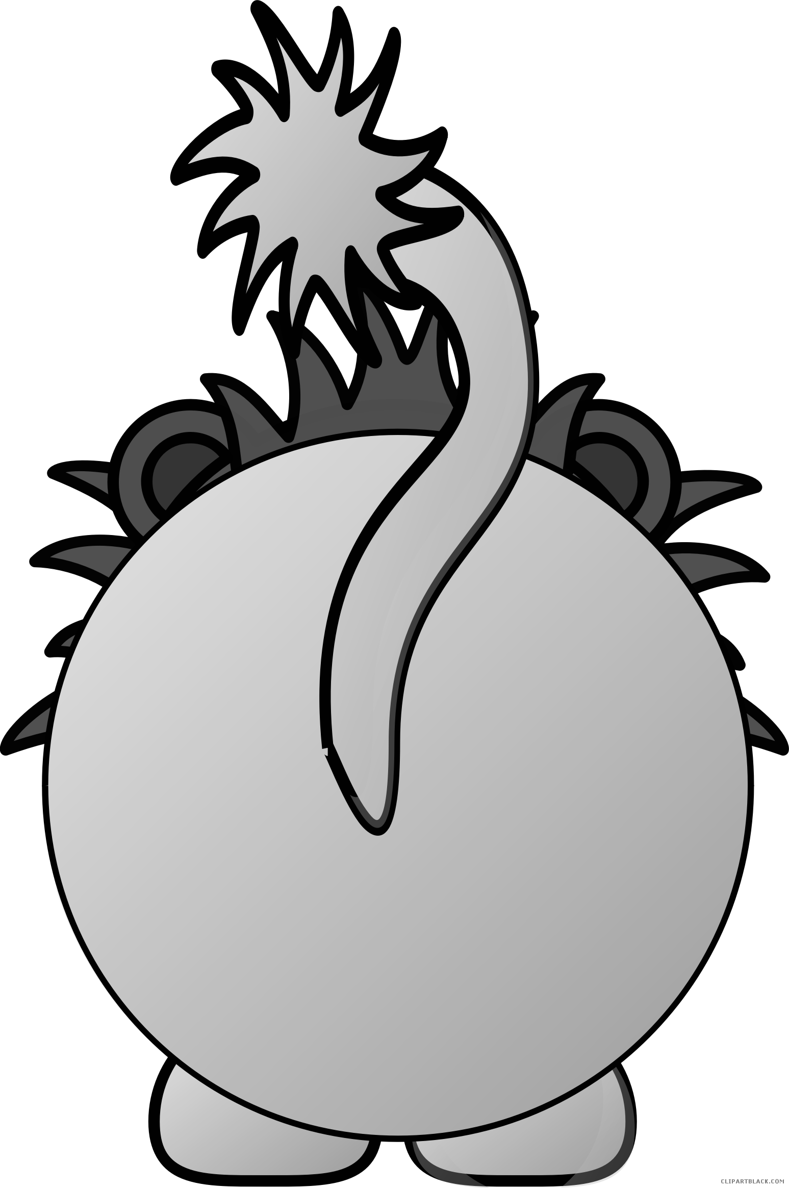 Lion Animal Free Black White Clipart Images Clipartblack - Png Download (1547x2327), Png Download