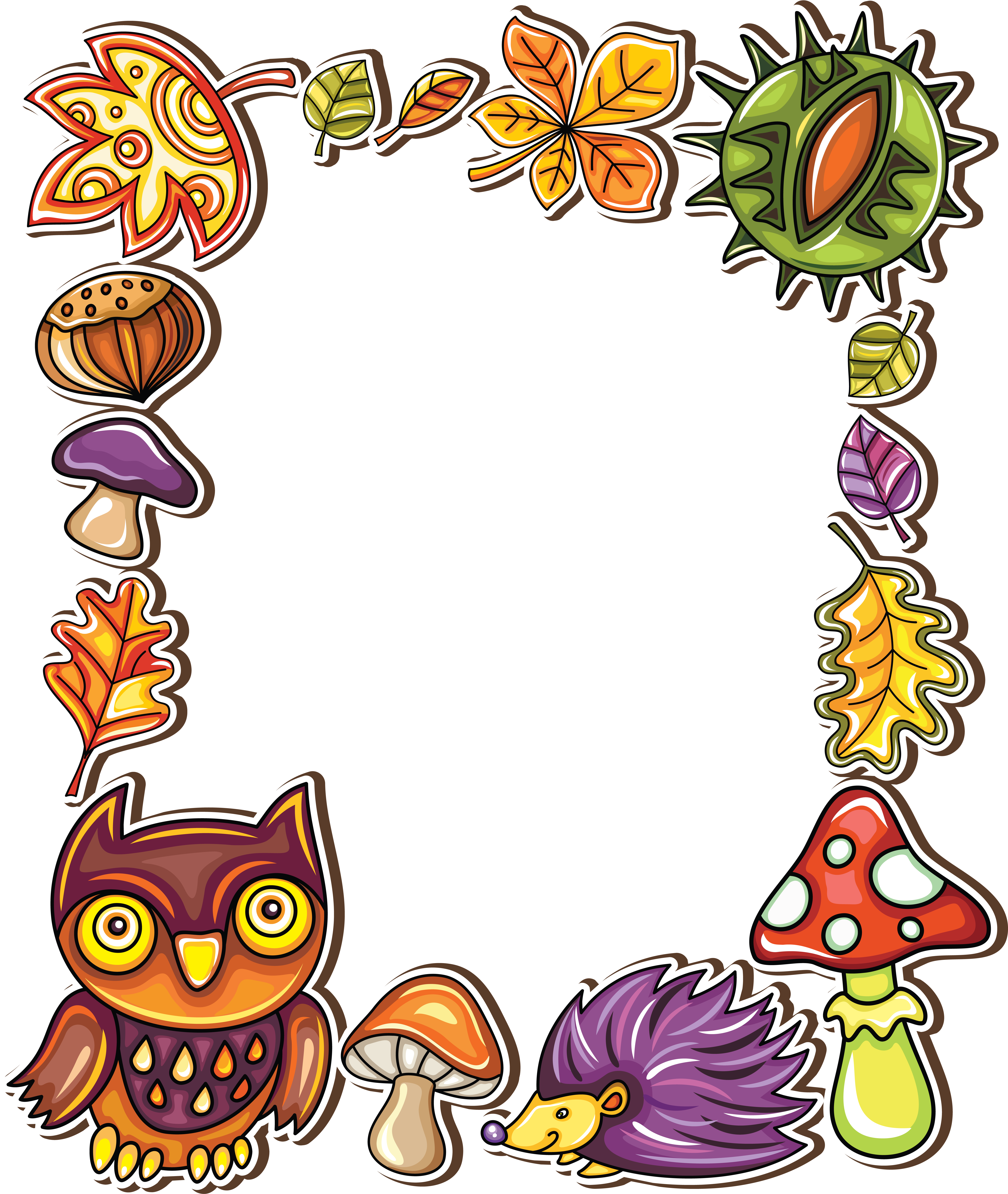 Clip Art Owl Paper Picture Frames Clip Art - Png Download (5548x6591), Png Download