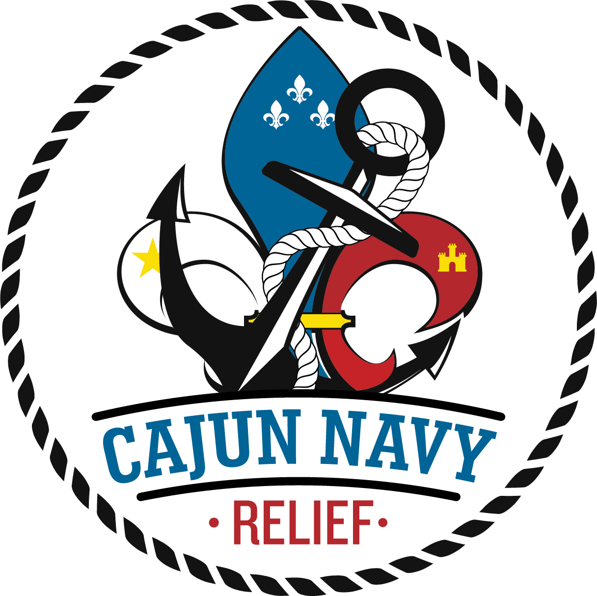 Cajun Navy Relief And Rescue Hurricane And Natural Clipart (1216x1214), Png Download