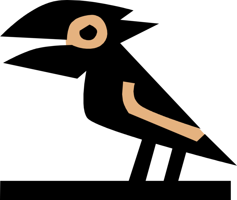 Vector Illustration Of Ancient Egyptian Hieroglyphic Clipart (830x700), Png Download