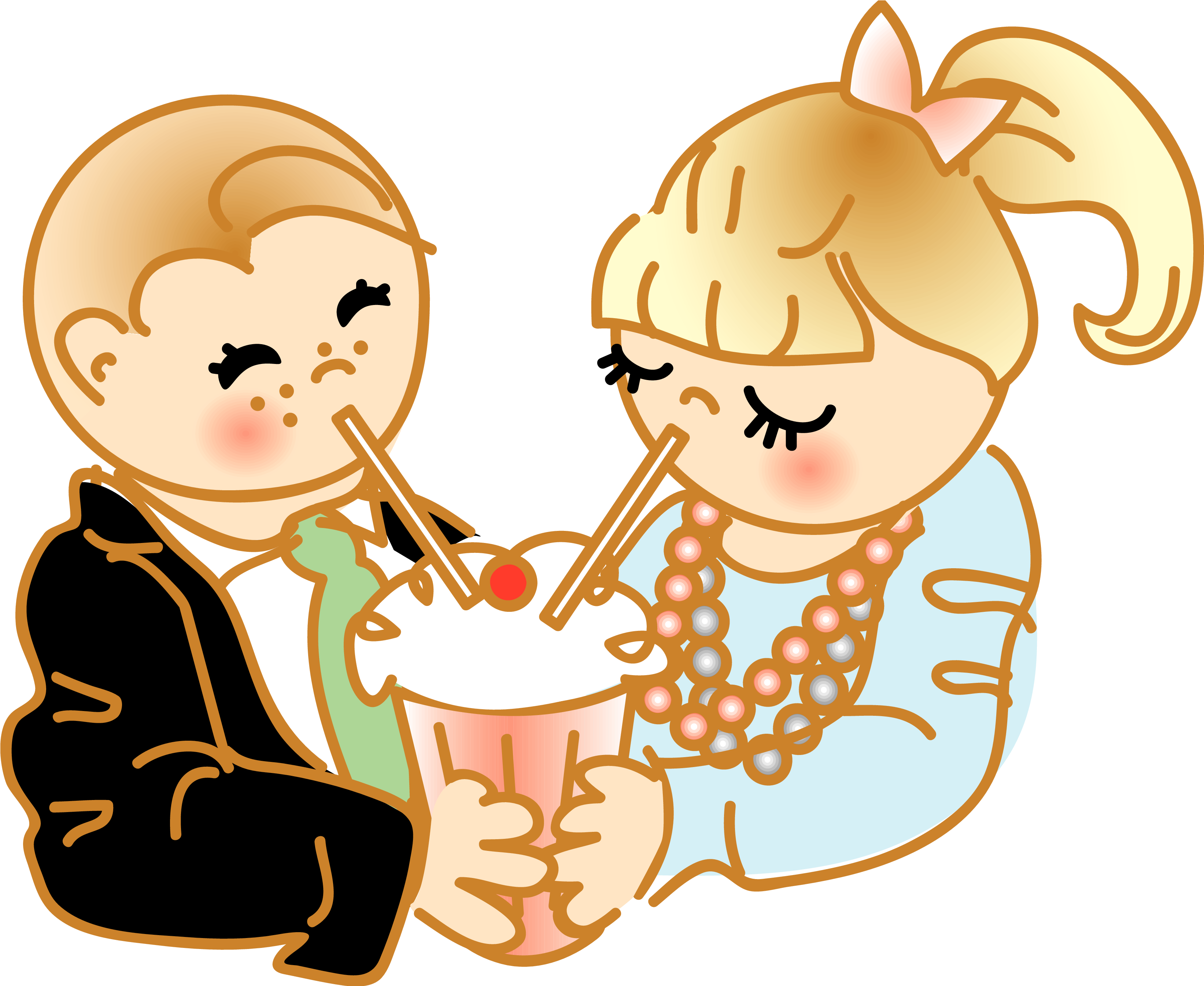 Soda Sharing Cartoon Clipart (1024x835), Png Download