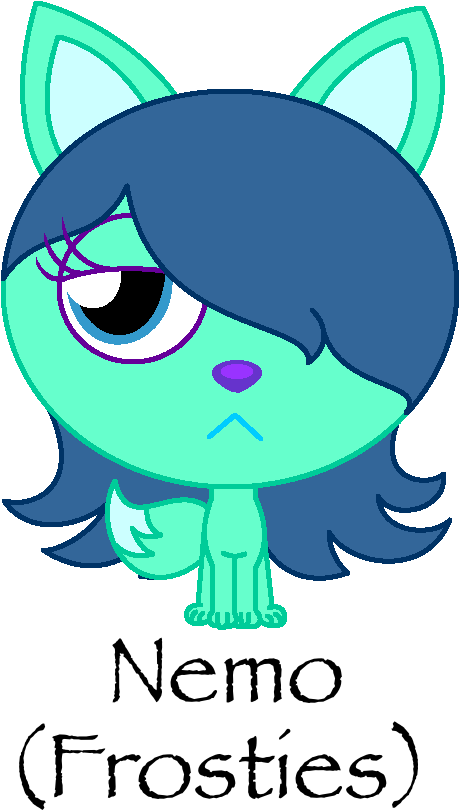 Bluiethefoxoid Moshling Oc Nemo The Emo Vixen Clipart (459x810), Png Download