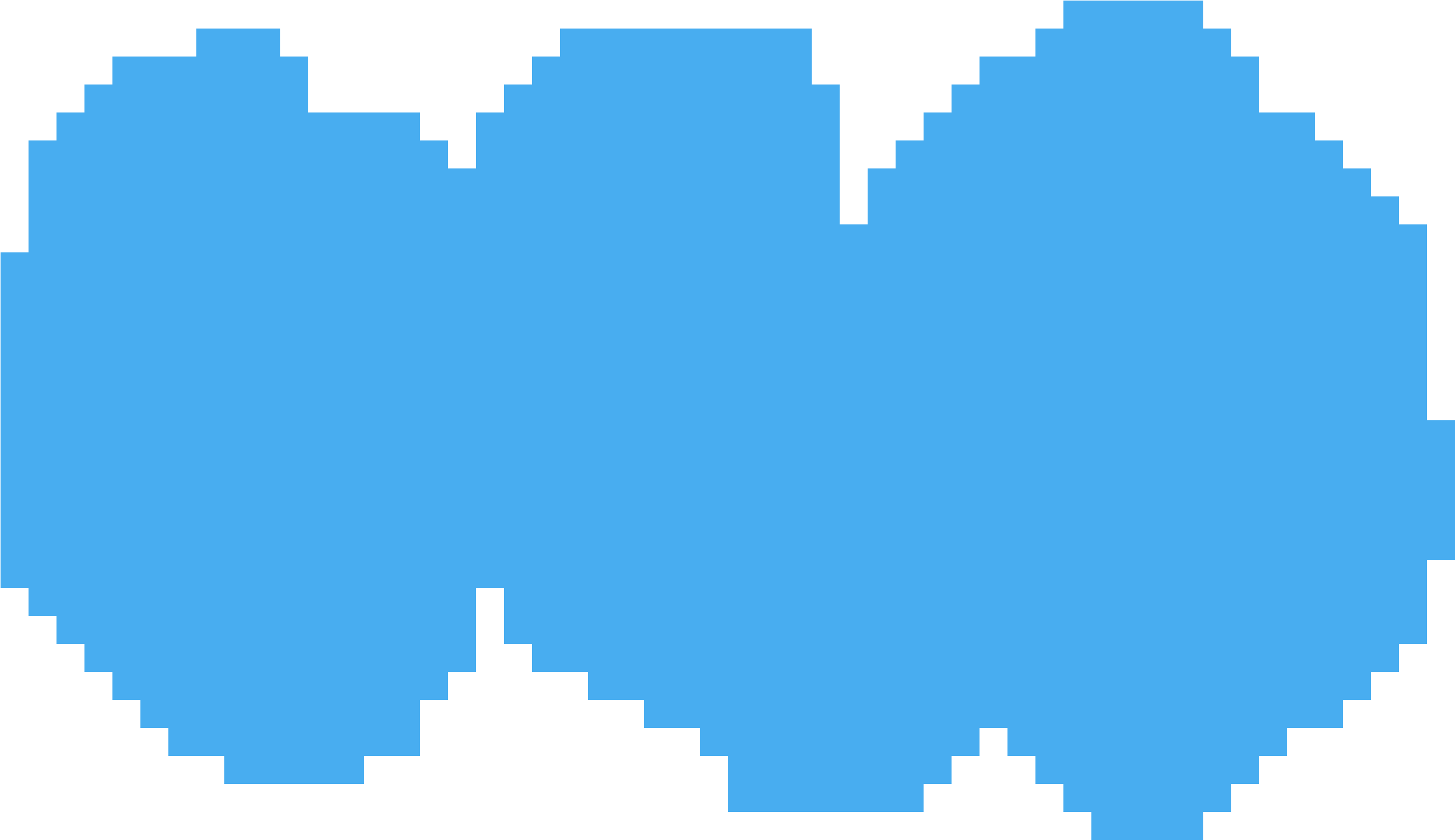 Big Heart Pixel Art , Png Download Clipart (2601x1501), Png Download