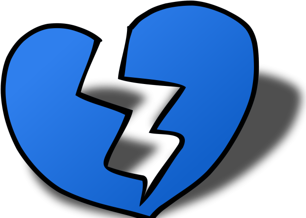 Broken Heart Clipart Big - Png Download (640x480), Png Download
