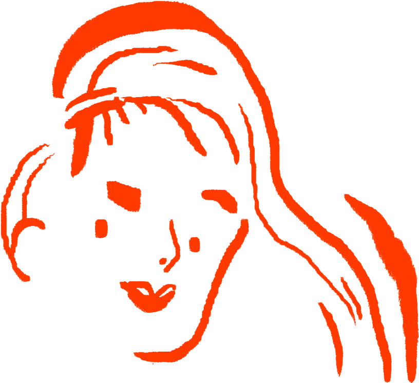 Woman's Long Layer Hair Cut Clipart (960x750), Png Download