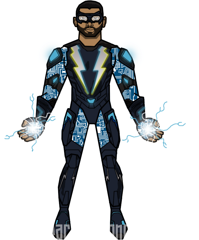 The Cw Version By Parisnjones Black Lightning, Justice Clipart (715x856), Png Download