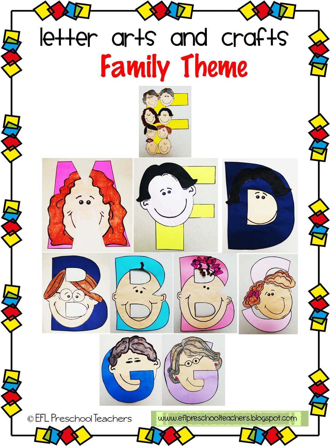 And There Is The Letter Arts And Crafts For The Family Clipart (1125x1514), Png Download