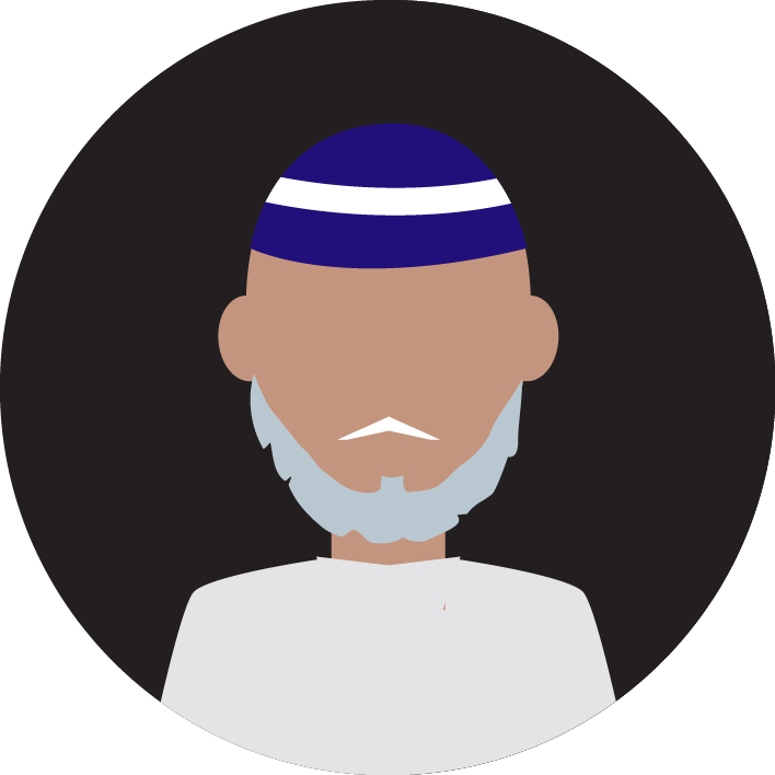 Nisar Bhai Is 43 Years Old And Is The Senior Most Member Clipart (708x708), Png Download