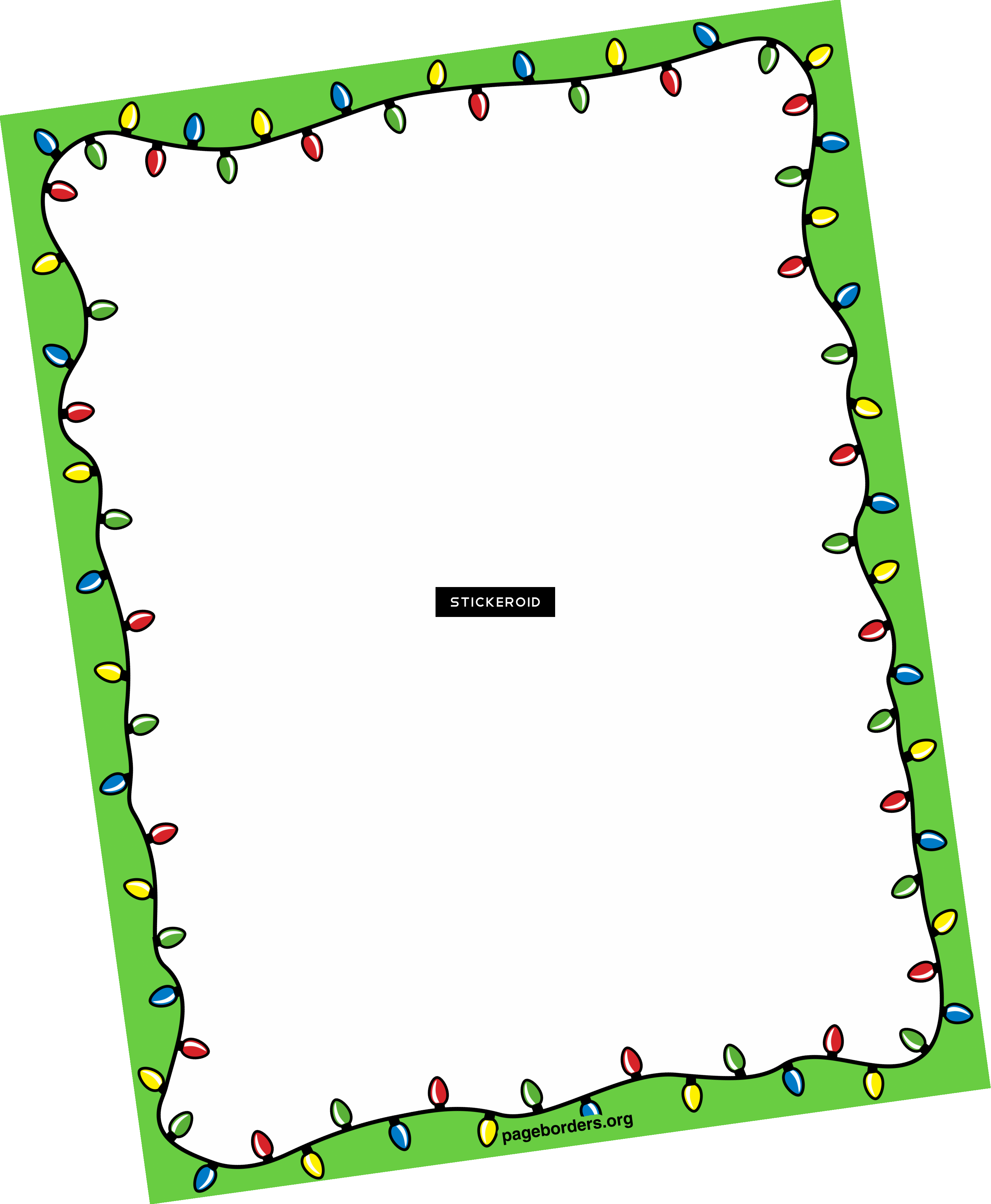 Christmas Border Clipart (2983x3622), Png Download