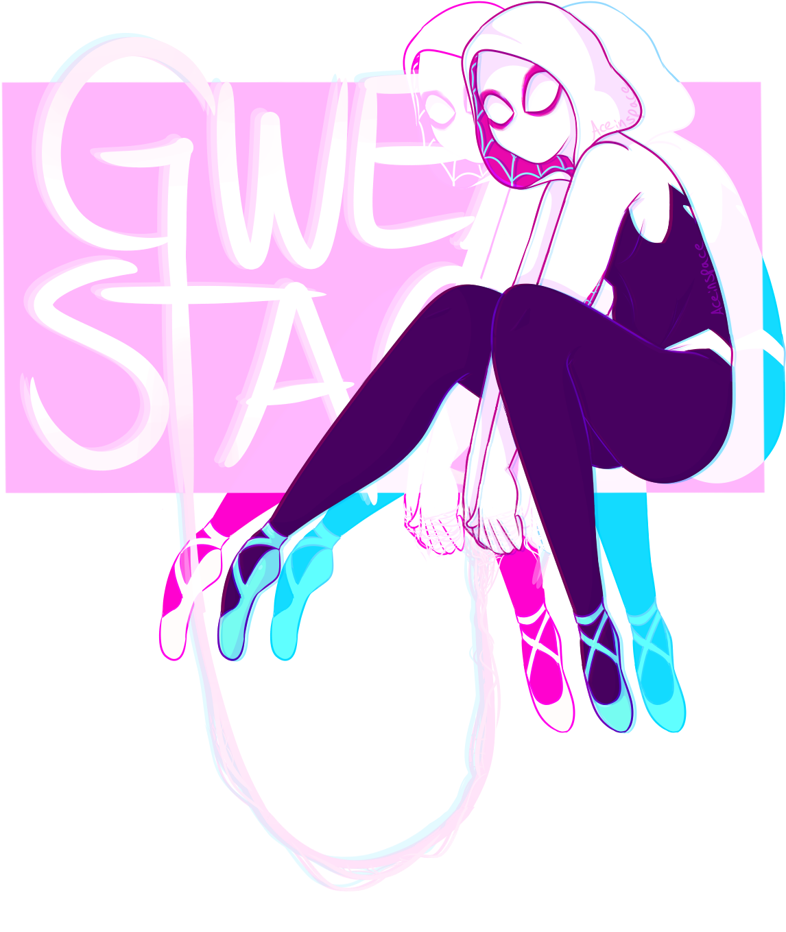 First Drawing Of 2019 Is The Lovely Gwen Stacy Alternate Clipart (1200x1500), Png Download