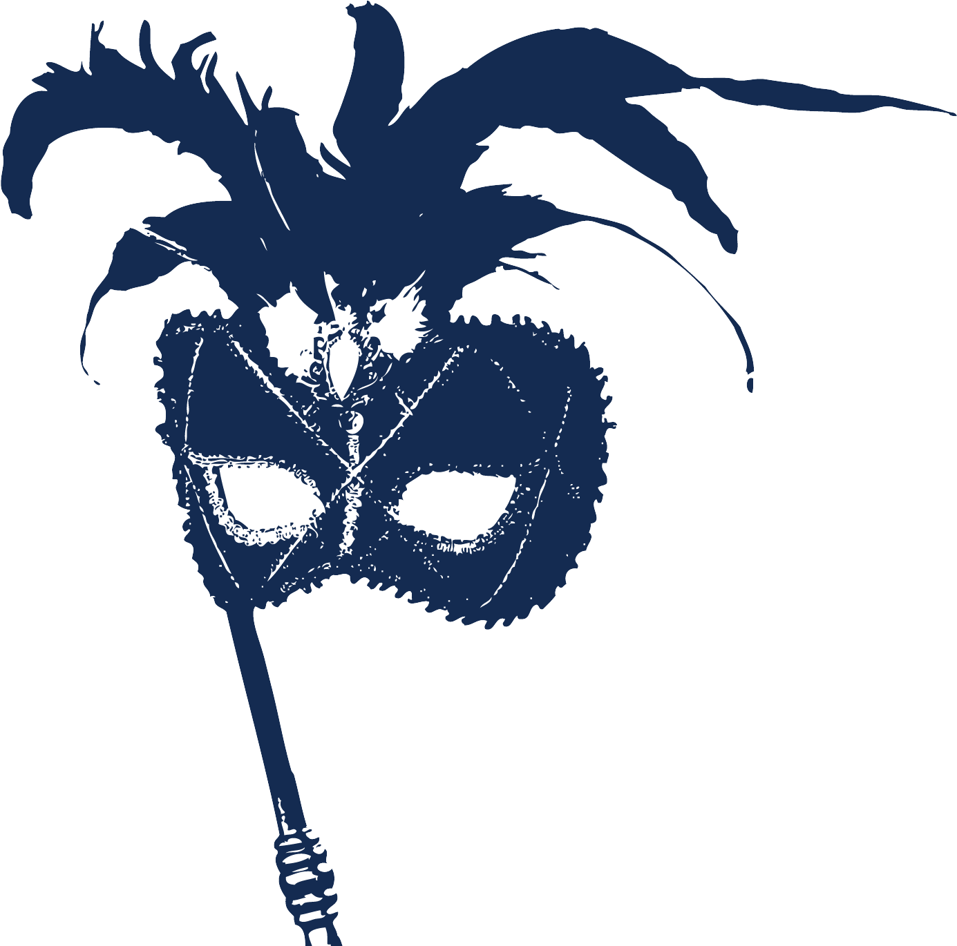 Blue Venetian Mask Clipart (1421x1406), Png Download