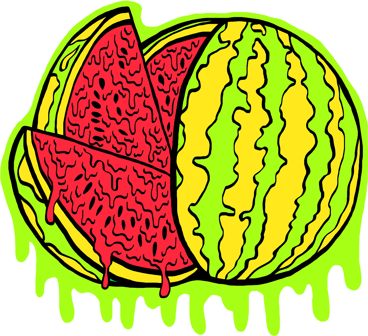 Rotten Fruits Watermelon Tee Clipart Full Size Clipart (2278441