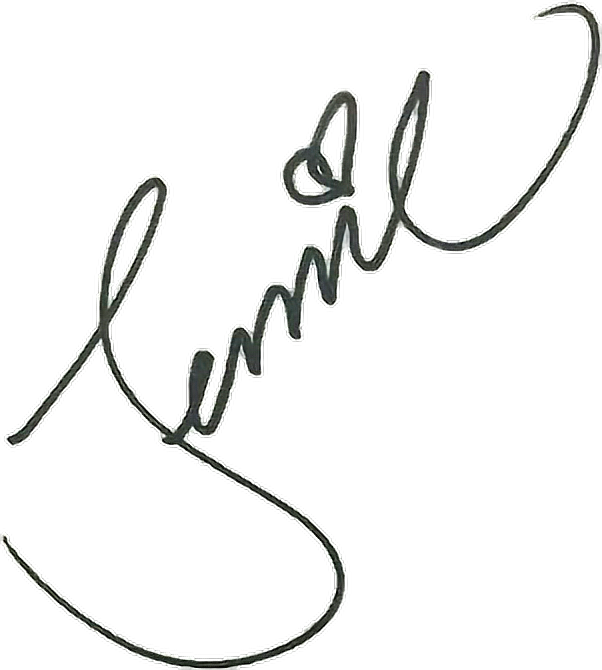 Jennie Jenniekim Blackpink Blackpinkjennie Blink Signat Clipart (602x670), Png Download