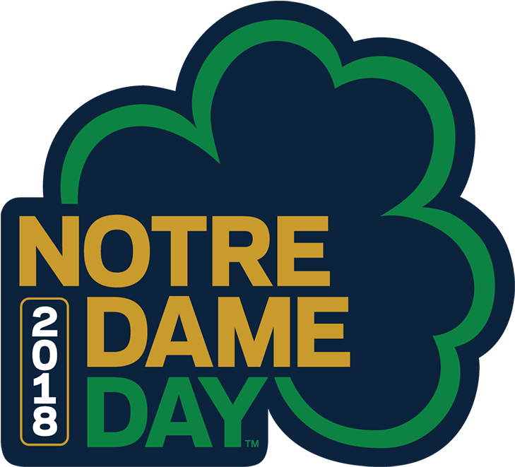 Notre Dame Day 2018 Logo Clipart (800x732), Png Download