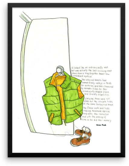 The Puffy Jacket & Shoes Clipart (600x600), Png Download