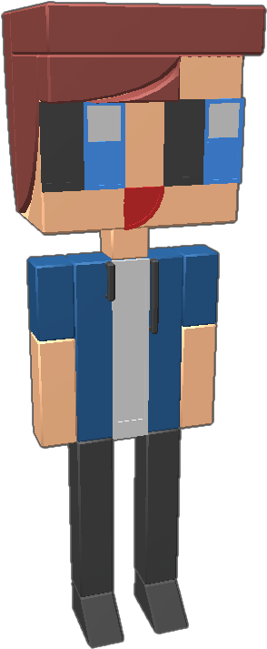 Me Without A Pose In Case You Need My Big Blockster Clipart (768x768), Png Download