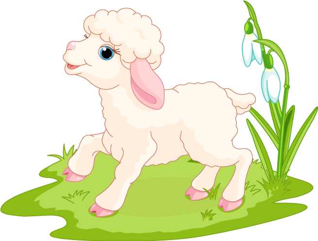 Lamb Stickers, Animals Decals, Child Sticker, Child Clipart (800x800), Png Download