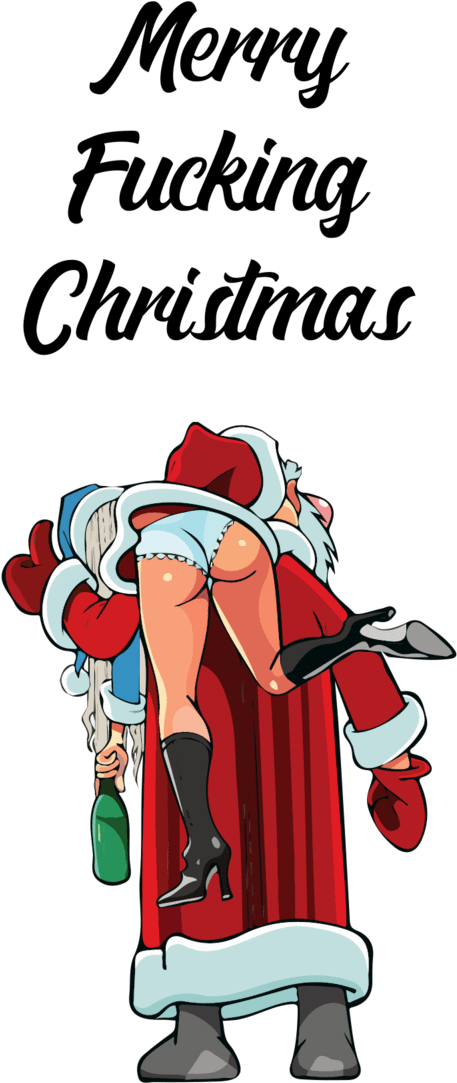 Naughty Santa Clipart (800x1200), Png Download