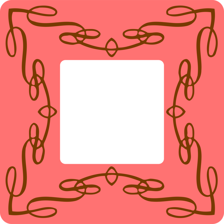 Picture Frames Ornament Decorative Arts Drawing Poster Clipart (751x750), Png Download