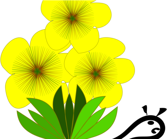 Yellow Flower Clipart Flower Petal - Png Download (640x480), Png Download