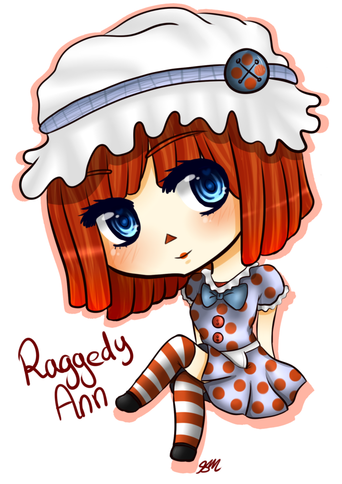 Chibi Raggedy Ann By Mizustarproductions Clipart (1024x1024), Png Download