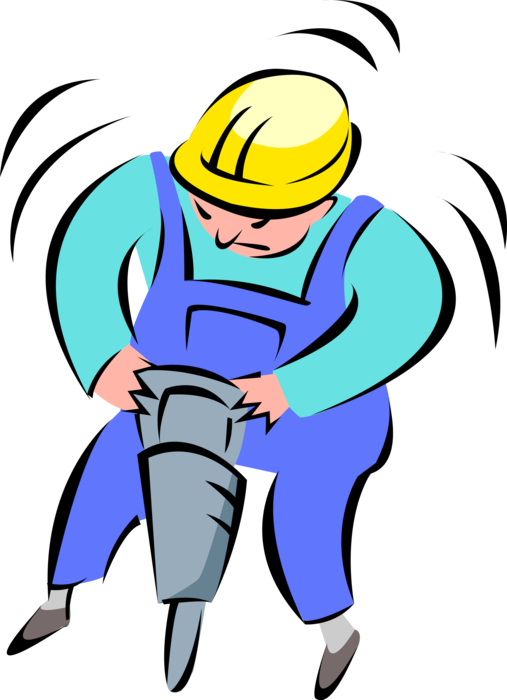Vector Illustration Of Road Crew Construction Worker Clipart (507x700), Png Download