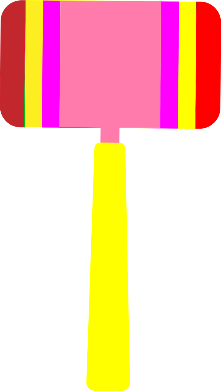 Color,wood Hammer,free Vector Graphics, Clipart (726x1280), Png Download