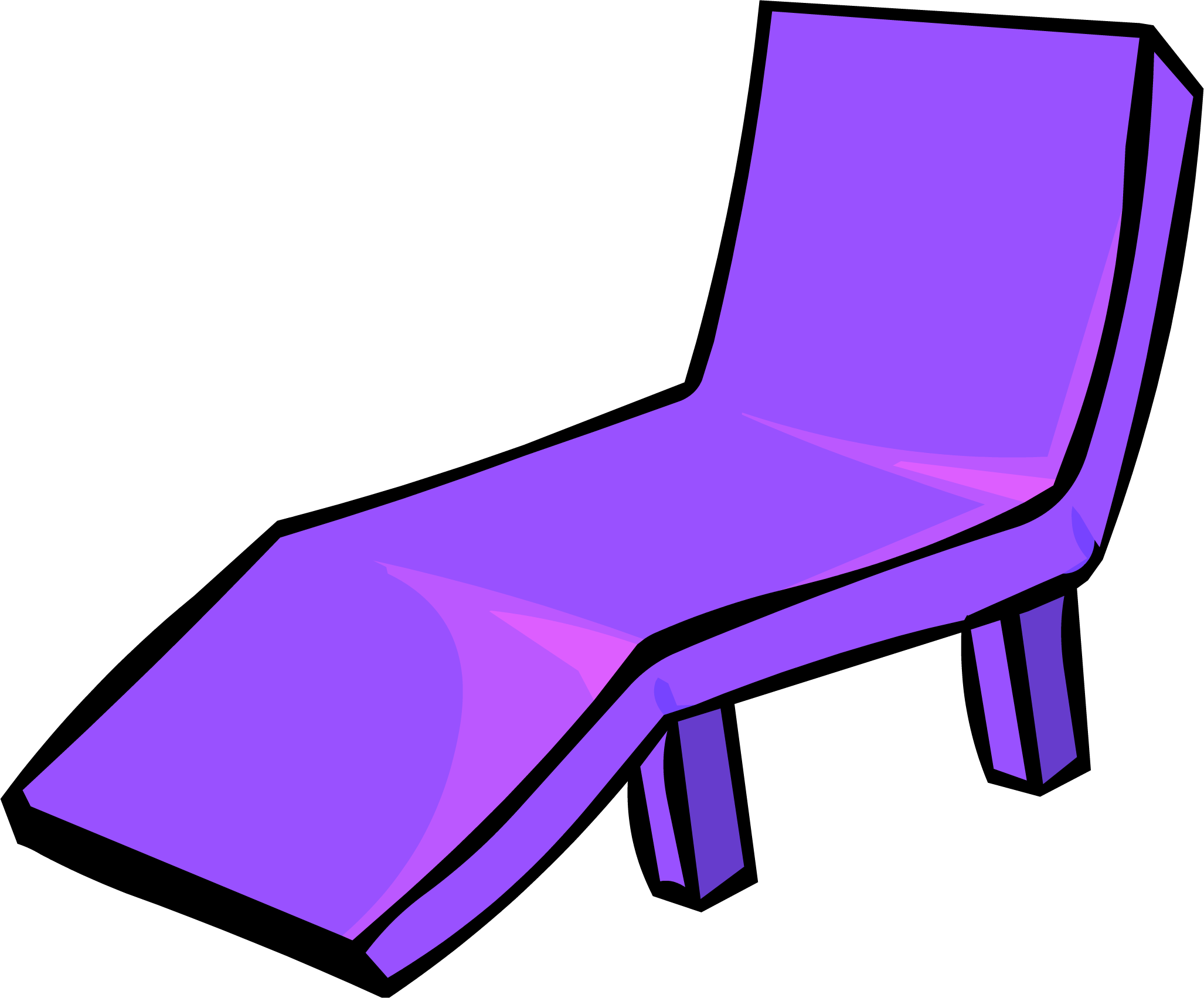 Clip Art Lawnchair Clipart - Png Download (2054x1703), Png Download