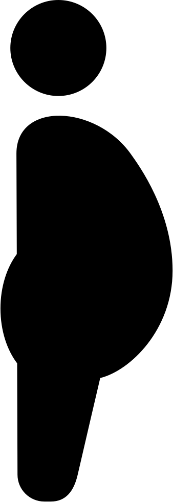 Pregnant Woman Comments Clipart (338x981), Png Download