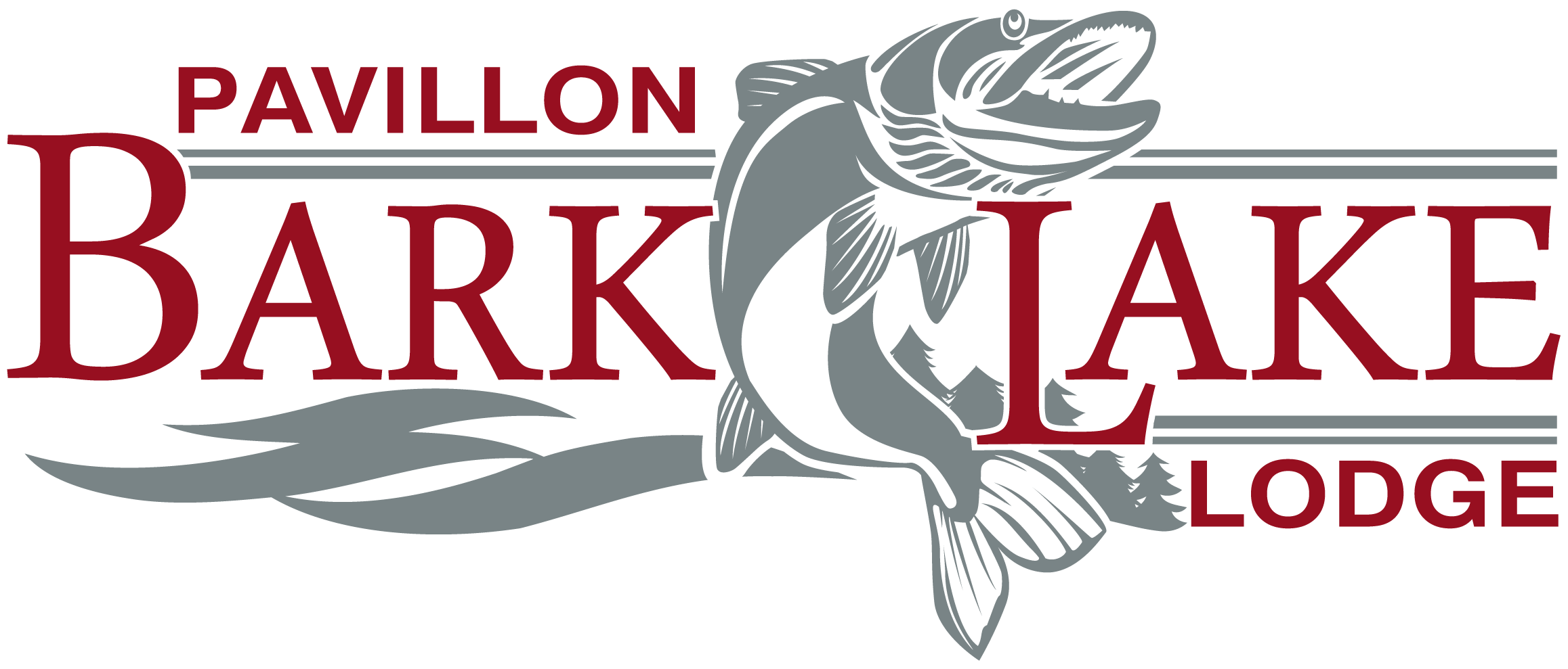 Pavillion Bark Lake Lodge Is A Paradise For Big Walleyes, Clipart (2550x1025), Png Download