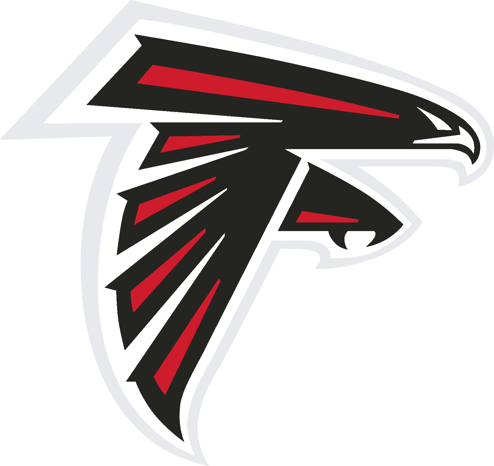 Atlanta Falcons Logo Vector Clipart (1662x1569), Png Download
