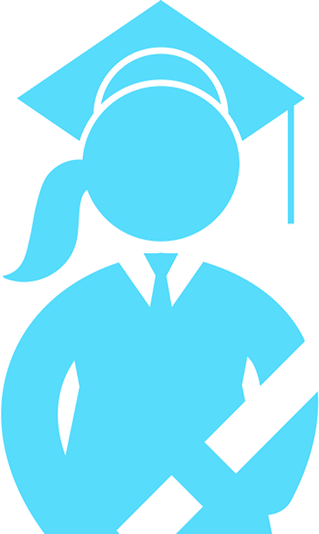 Graduate Clipart (464x778), Png Download