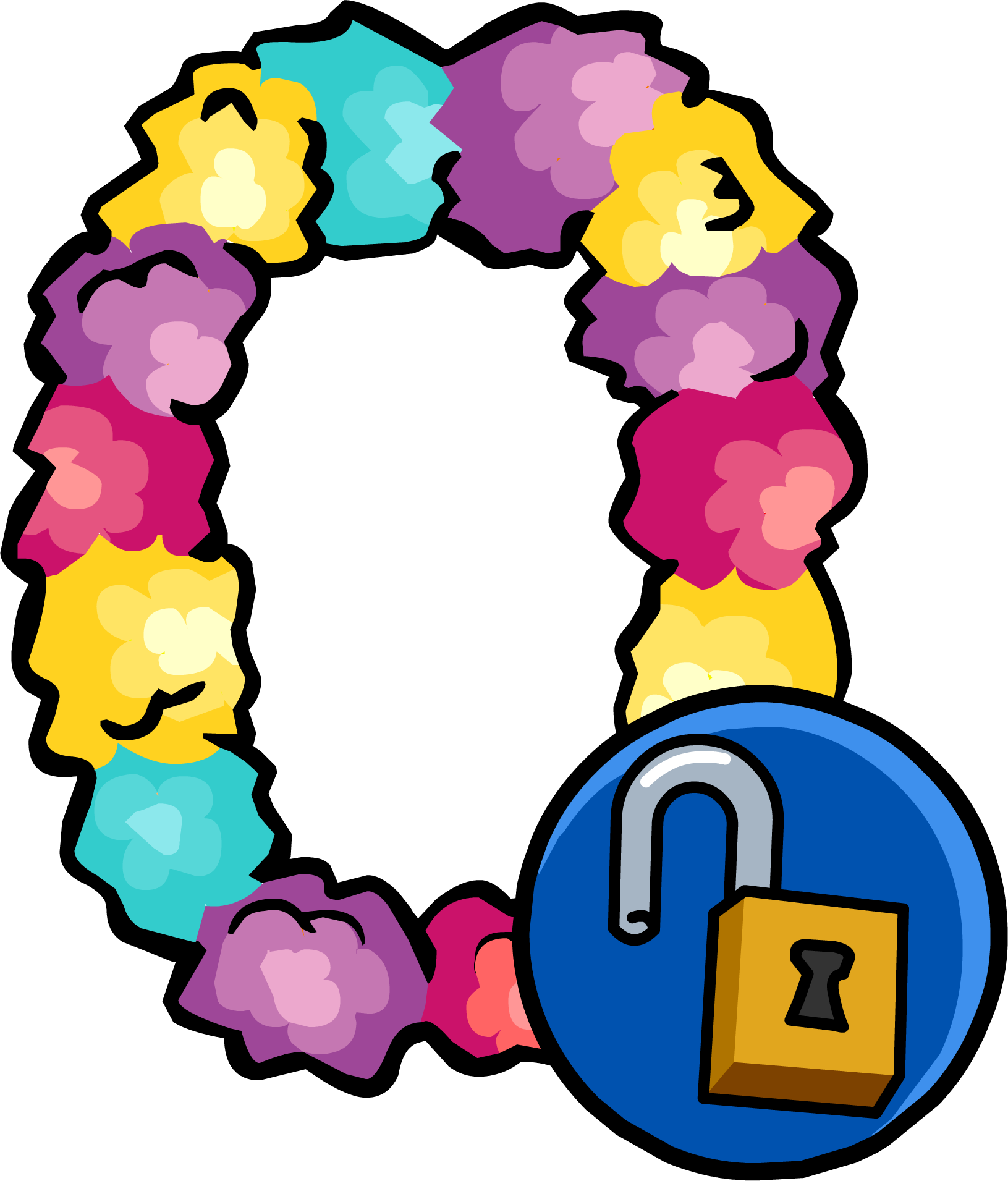 Island Lei Clipart (1631x1911), Png Download