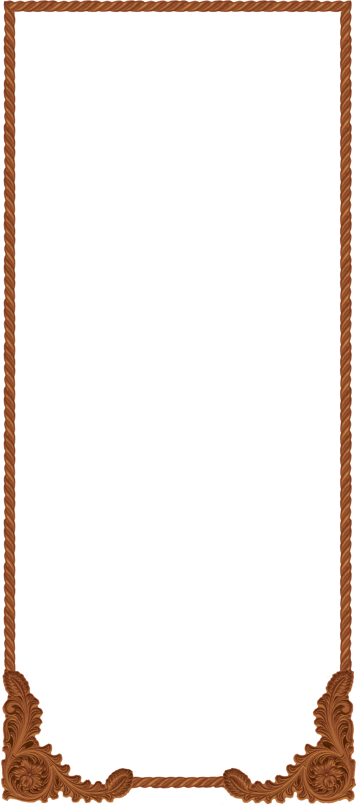 Bar J Leather Frame Clipart (1200x2700), Png Download