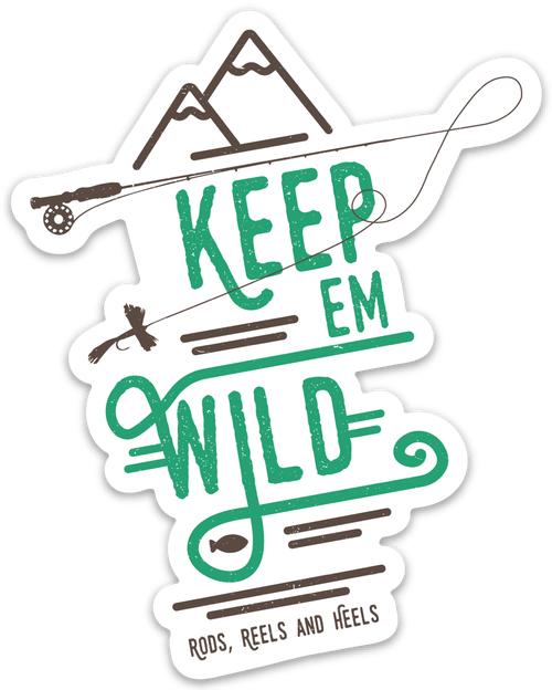 Keep 'em Wild Rod Sticker Clipart (500x624), Png Download