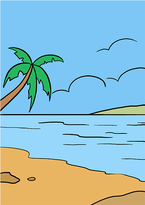 How To Draw Ocean Clipart (680x678), Png Download