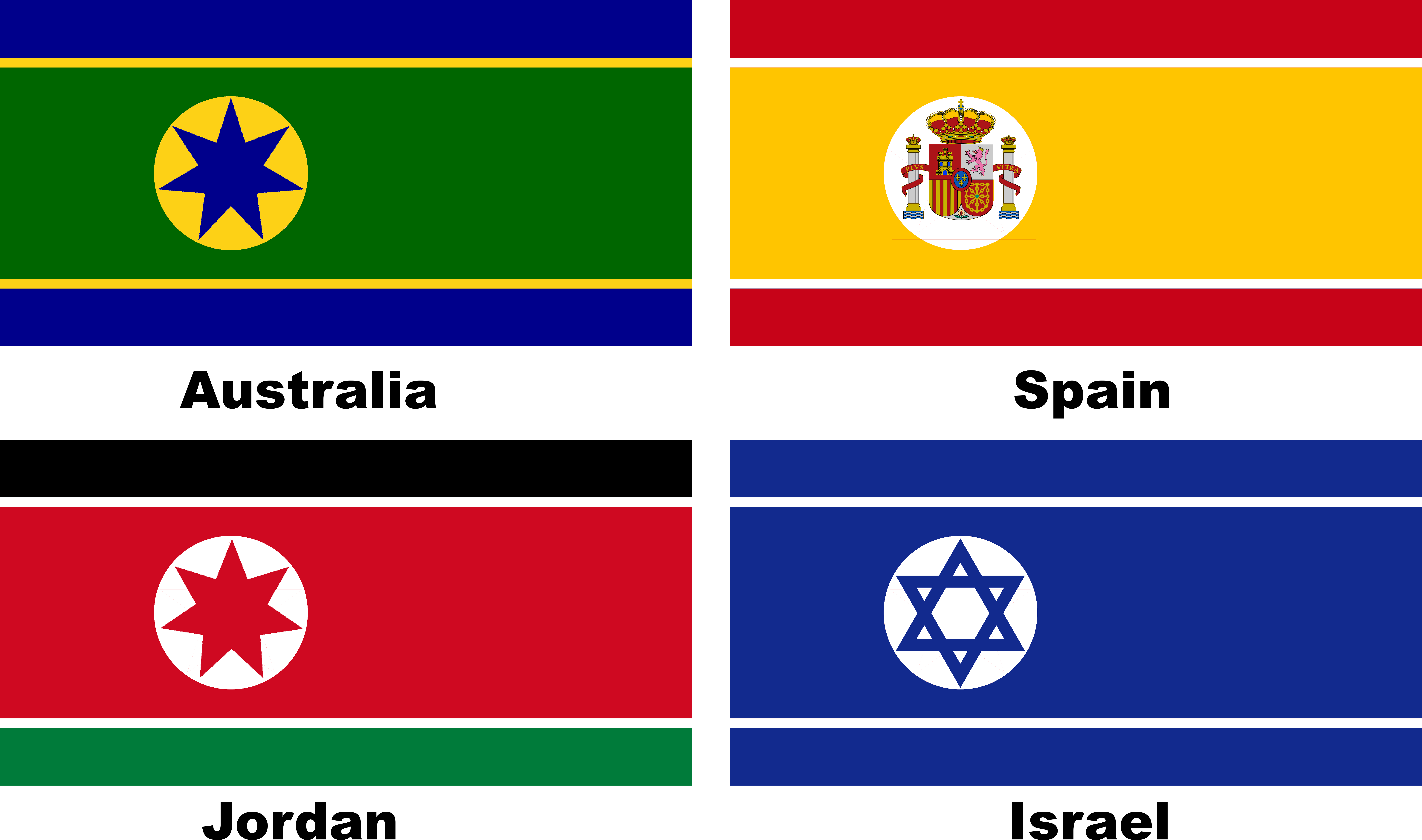 Flags In The Style Clipart (7600x4700), Png Download