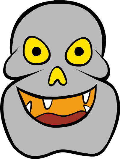 Clipart For Halloween Monster Mask - Png Download (600x630), Png Download