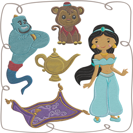 Princess Jaslin And The Magic Carpet Clipart (580x580), Png Download