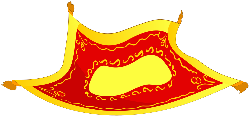 Throw In A Magic Carpet Clipart (1100x777), Png Download