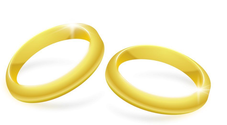Clipart - Gold Rings - Png Download (800x800), Png Download