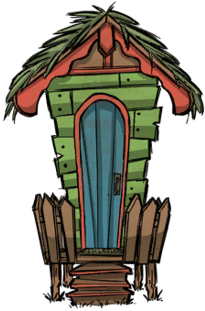 Merm House Shipwrecked Outdated Clipart (681x1029), Png Download