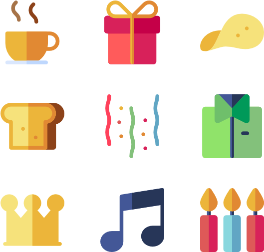 Birthday And Party Clipart (600x564), Png Download