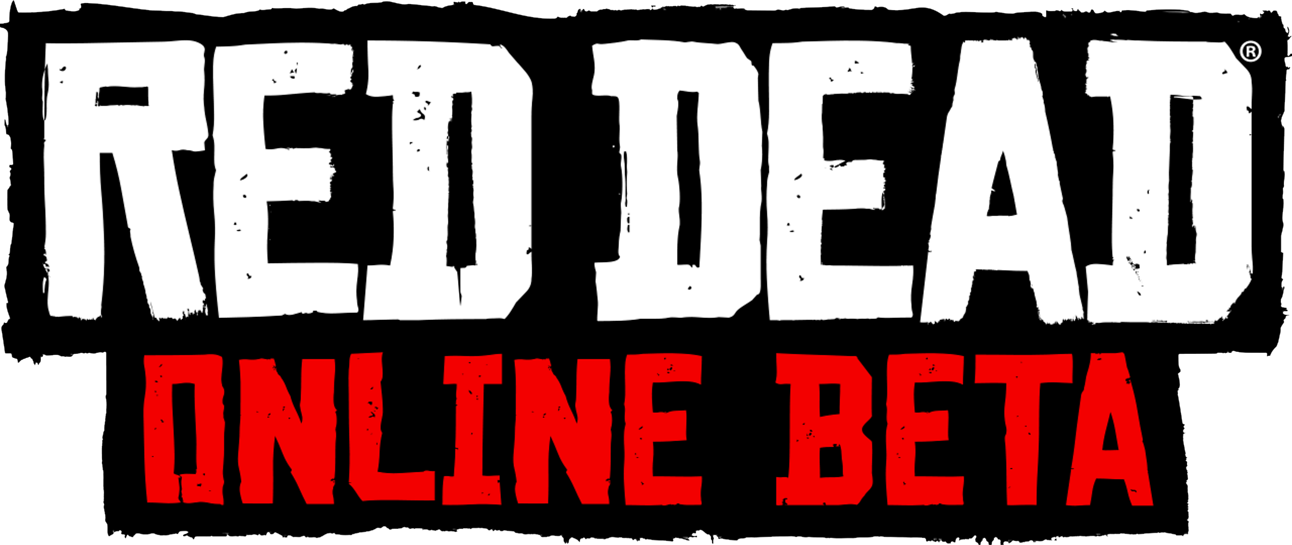 Red Dead Online Beta Logo Clipart (2560x1080), Png Download