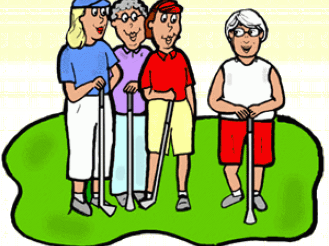 Golf Course Clipart Lady Golf - Png Download (640x480), Png Download